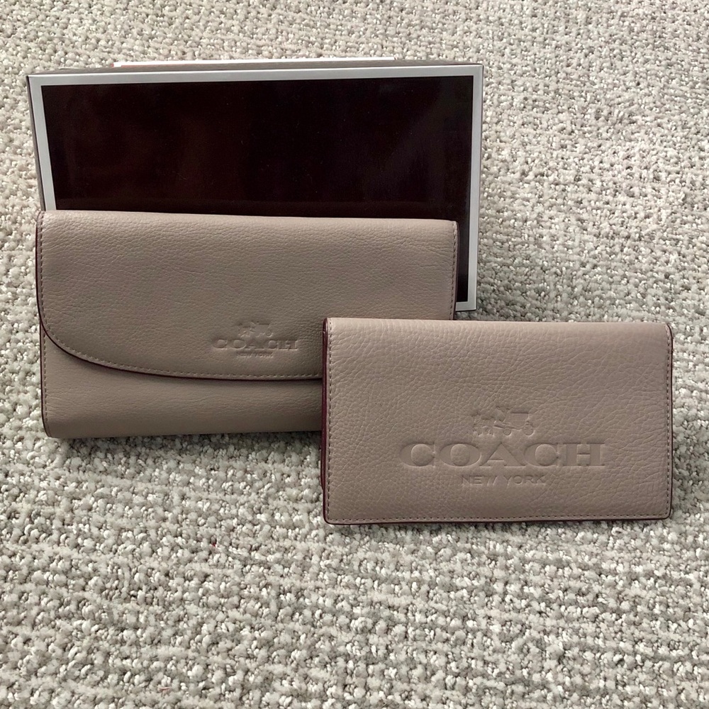 Authentic Coach Checkbook Wallet